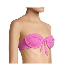 MARA HOFFMAN‎ MARA HOFFMAN pink firm strapless bikini op size XS